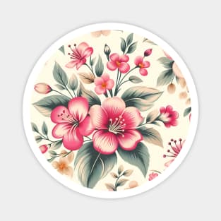 Pink Flowers Magnet